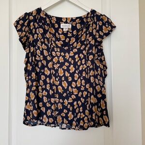 Velvet by Graham and Spencer printed v-neck top